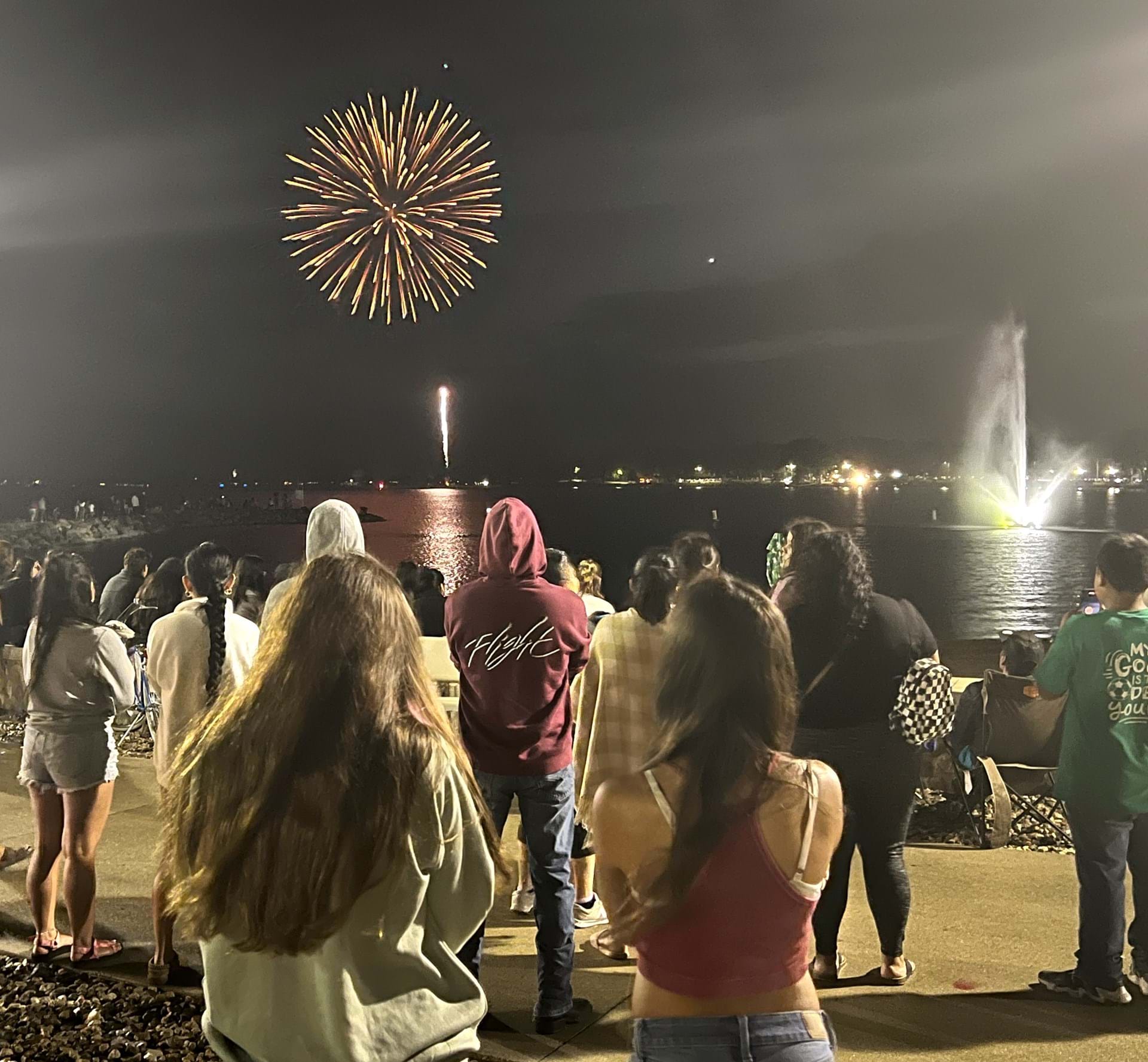 July 4th fireworks at Awaysis Beach